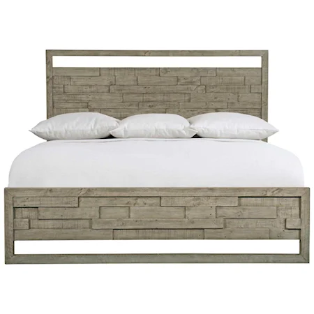 Shaw Rustic-Modern Queen Panel Bed